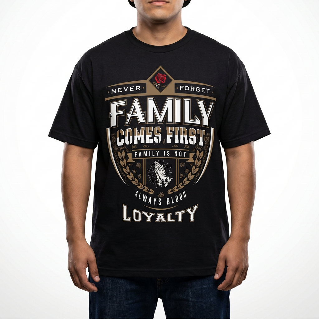 TFashion Graphic Tee - Family Comes First